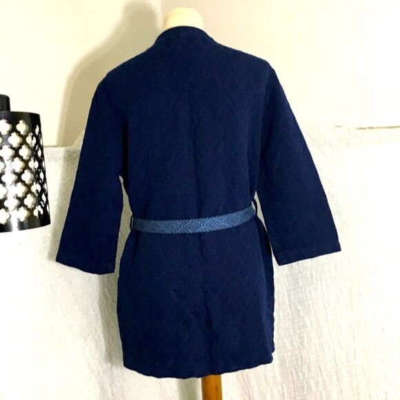 H&M Navy Belted Jacket Size XS - Picture 3 of 10